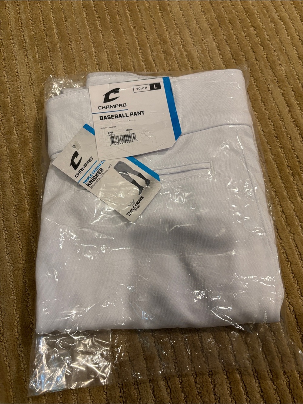 Champro Youth White Baseball/Softball Knickers